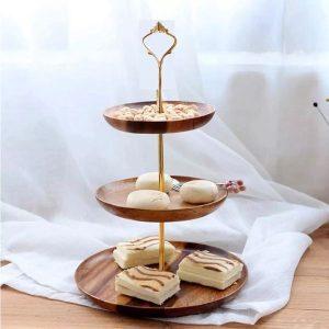 3 Tier Wooden Cake Stand