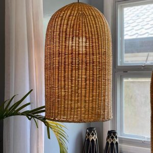 Dome Wicker Pendant Lamp
