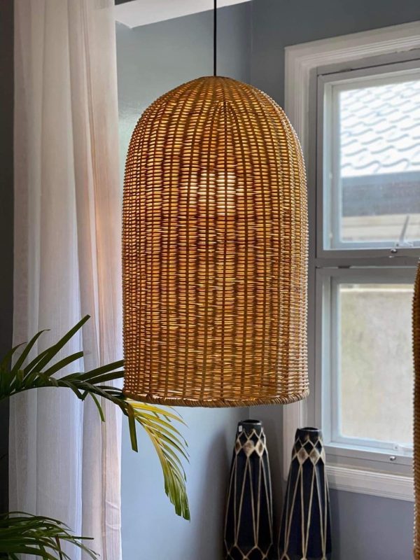 Dome Wicker Pendant Lamp