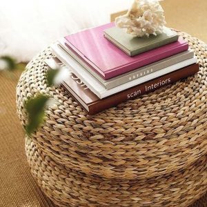 Straw Ottoman