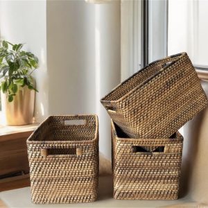 Nito Rattan Storage Box