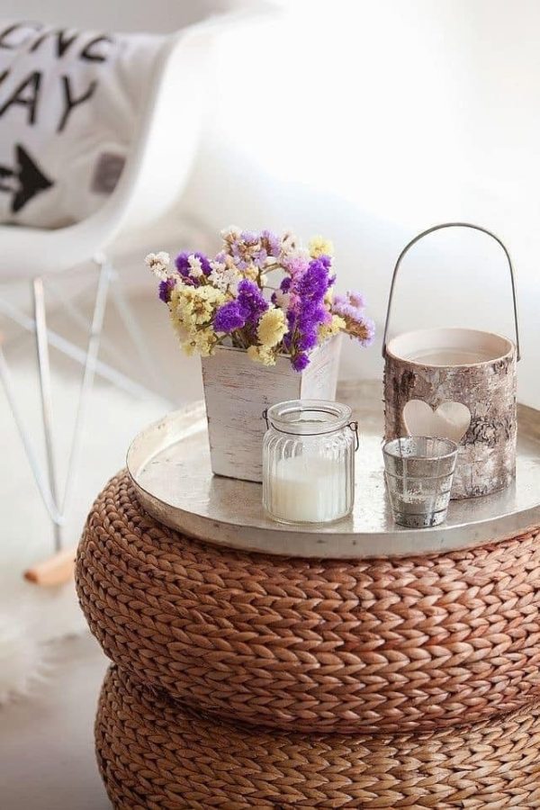 Straw Ottoman - Image 2