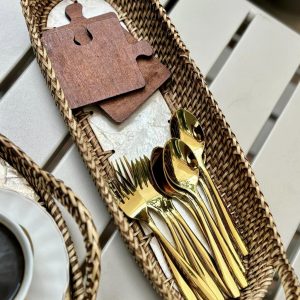 OVAL BREADBASKET W/ CAPIZ