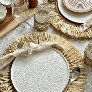 WHITE PORCELAIN PLATE