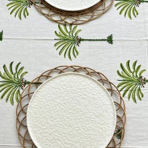WHITE PORCELAIN PLATE